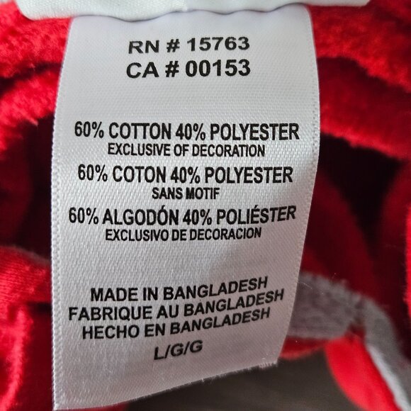 Champion Ohio State Buckeyes OSU Soft Red Hoodie Sweatshirt Size L - Picture 4 of 16